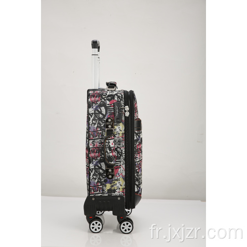 Bagages roulants imprimés à motifs colorés